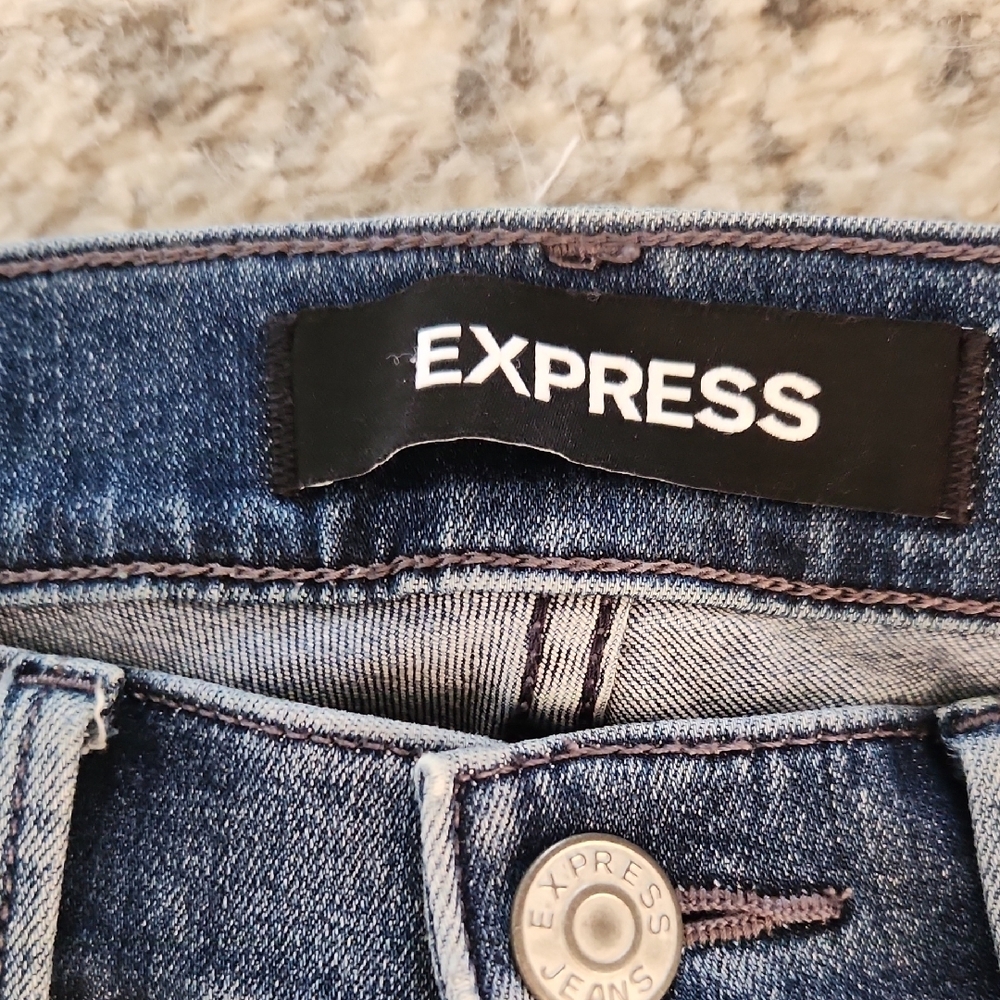 Express Distressed Skinny Jeans - Picture 3 of 6